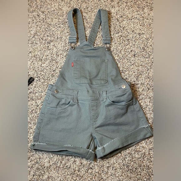 Levi's Other - Big Girls Green Denim Shortalls size 12R